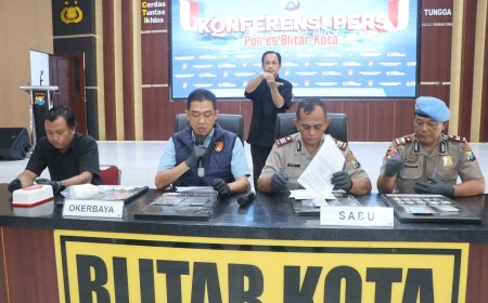 Polres Blitar Kota Ungkap Kasus Narkoba, 14 Tersangka Diamankan dan Diproses Sesuai Hukum